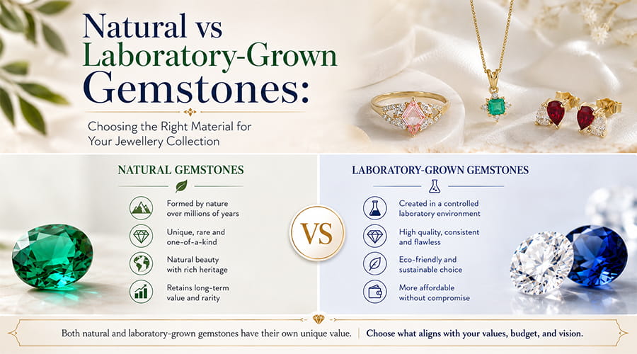 Natural VS Laboratory Grown Gemstones